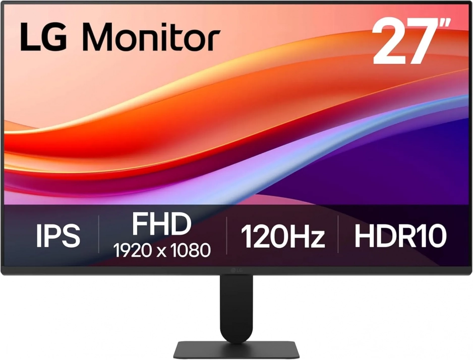 Монитор LG 27U41YA-B, 27" IPS FHD (1920 x 1080), 120Hz, HDR 10 Черен | 27U41YA-B 1