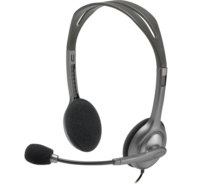 Слушалки Logitech H111 Stereo, Сиви | 981-000593 1