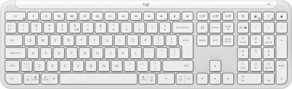 Безжична клавиатура Logitech K950, UК, Бяла | 920-012466 1