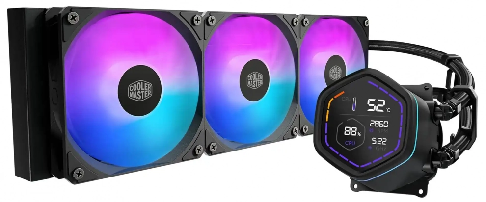 Водно охлаждане Cooler Master MasterLiquid Core NEX DIGITAL 360, Black | MLX-D36M-A18PA-RD 1