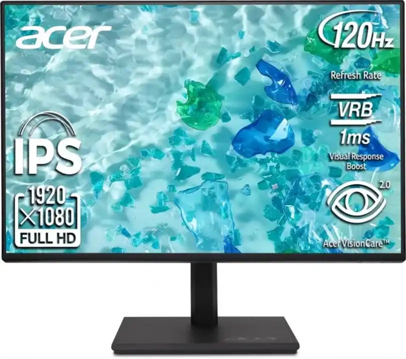 Монитор Acer Vero B277Gbmiprx, 27" IPS FHD (1920 x 1080), 120Hz, 1ms, Черен | UM.HB7EE.G01 1