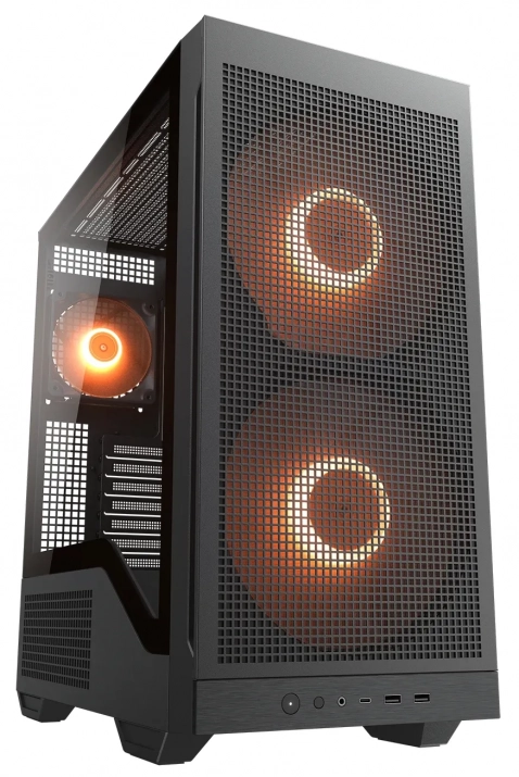 Cougar MX600 MAX RGB, Mid Tower, 3 Fans, Black | CGR-2ZA50B-RGB 1