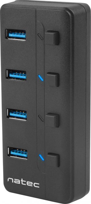 USB хъб Natec Mantis 2, 4-портов, USB 3.0, Черна | NHU-1557 1
