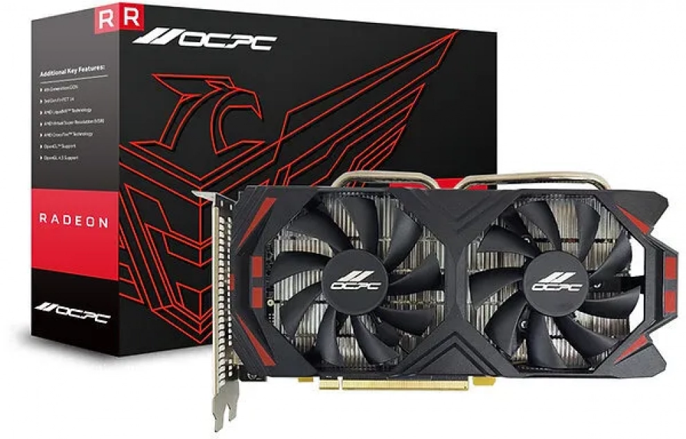 OCPC Radeon RX 580 8GB GDDR5 256bit 2048SP Black • 13141755 ⋙ Цена