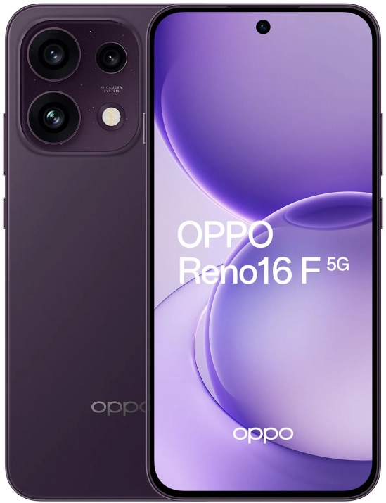 Смартфон OPPO Reno16 F 5G, 6.57" AMOLED, 8GB/256GB, Purple Black | CPH2859_8+256_PB 1