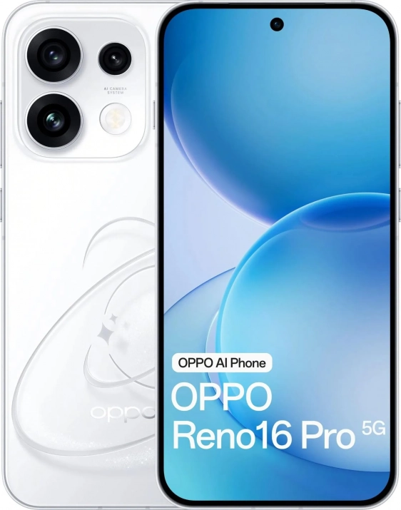 Смартфон Oppo Reno16 Pro 5G, 6.32" AMOLED, 12GB/512GB, Pop White | CPH2863_12+512_PW 1
