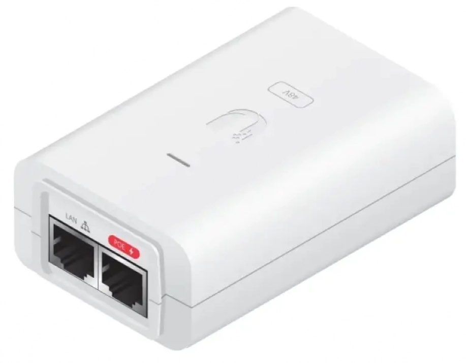 PoE инжектор Ubiquiti POE-24-24W-WH, Gigabit, Бял 1