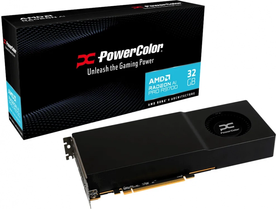 PowerColor Radeon AI PRO R9700 32GB GDDR6 • 13130106 ⋙ Цена