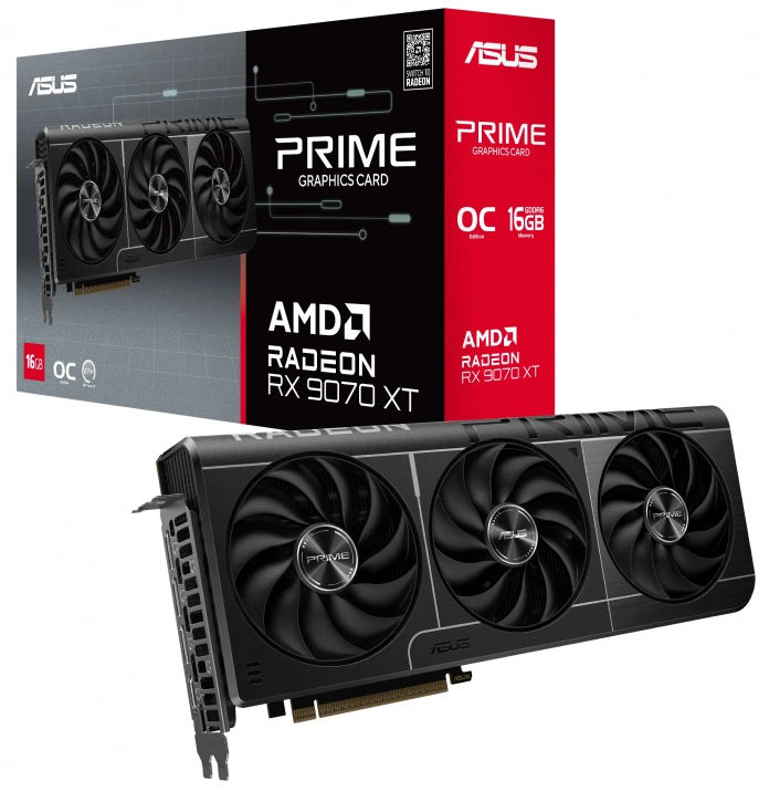 ASUS Prime Radeon RX 9070 XT OC Edition 16GB GDDR6 1