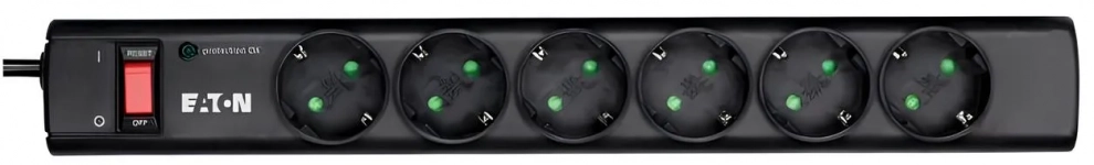 Разклонител Eaton Protection Strip 6 DIN, Black | PS6D 1