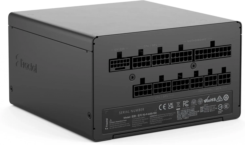 Захранване Fractal Design Ion 3 Gold, 1000W, Черно | FD-P-IA3G-100-EU 1