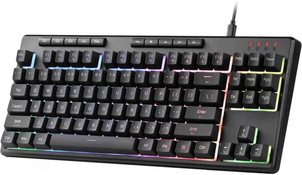 Геймърска клавиатура Redragon Shiva TKL K516-RGB, RGB осветление, Черна | K516-RGB 1