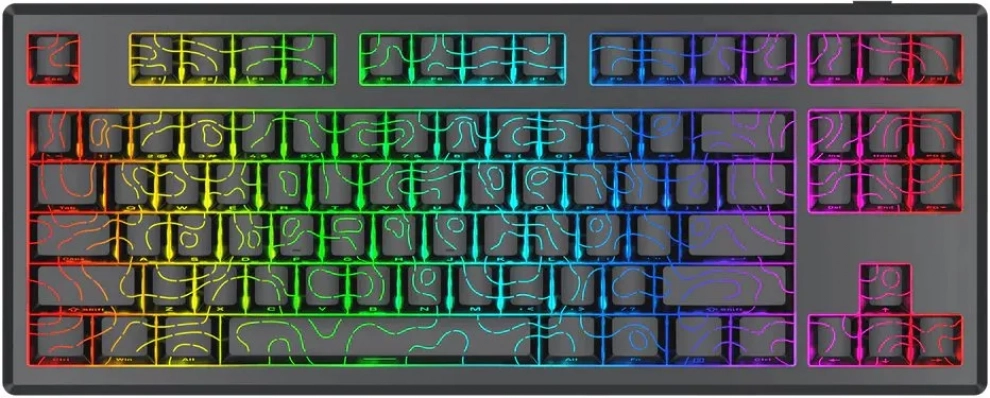Геймърска безжична клавиатура Redragon Uranus Pro, RGB, White Redragon линейни суичове, Черна | K737B-RGB-PRO 1