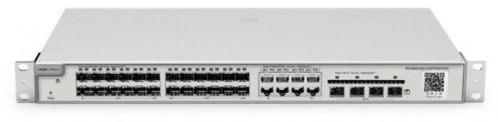 Суич Ruijie RG-NBS3200-24SFP/8GT4XS, 24-портов, 8 combo RJ45 ports, Gigabit Layer 2+ Managed, 4x 10G Uplinks 1