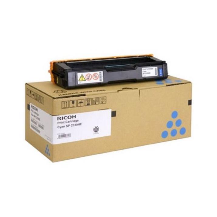 Оригинална тонер касета Ricoh SPC310HE за SP C310/SP C231SF/C311N/SP C231N/SP C320DN/SP C242DN/SP C342DN, 6600 копия, Cyan