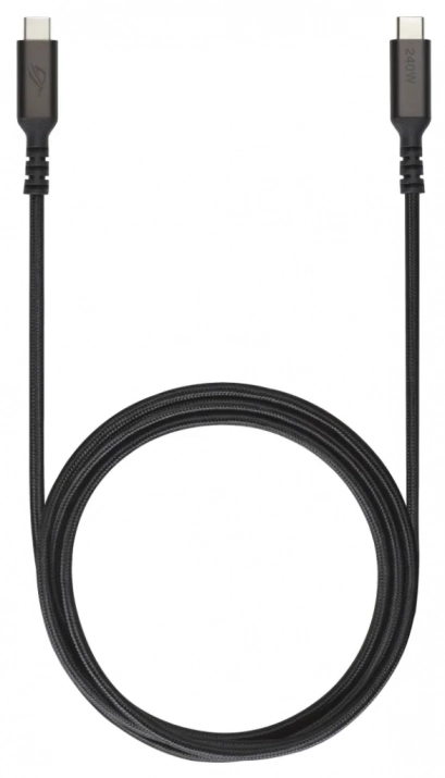 Кабел Asus ROG LCR50, USB-C M/M, 240W, 1.5м, Черен | 90XB09MN-BCA000 1