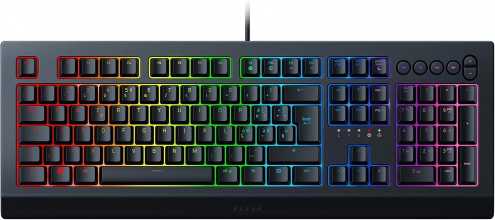 Геймърска клавиатура Razer Cynosa V2, RGB подсветка, Италианска, Черна | RZ03-03400800-R3H1 1