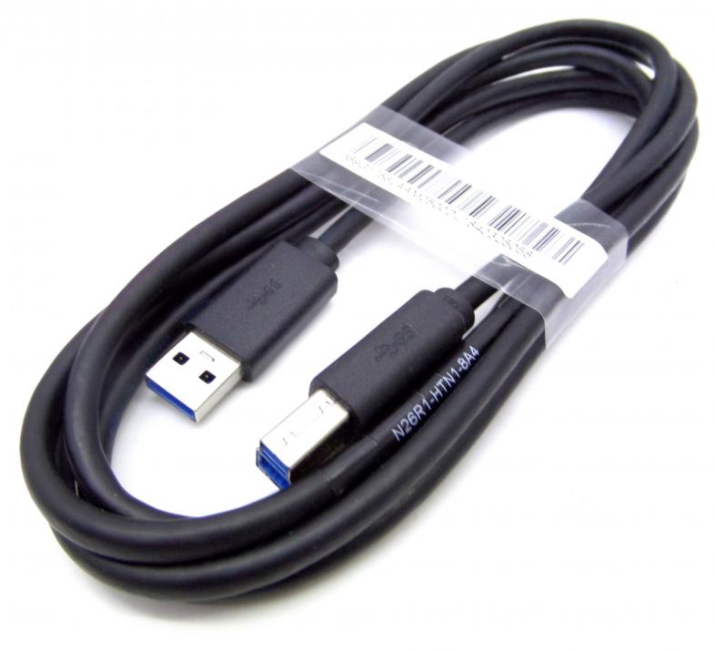 Кабел Dell USB-A / USB-B, 1.8м, Черен
