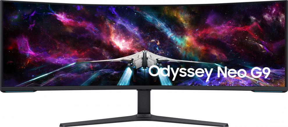 Геймърски монитор Samsung Odyssey Neo G9 G95NC 57", Curved, VA, DUAL UHD (7680 x 2160), 240 Hz, 1ms, FreeSync, HDR, Черен/Бял | LS57CG952NUXEN 1