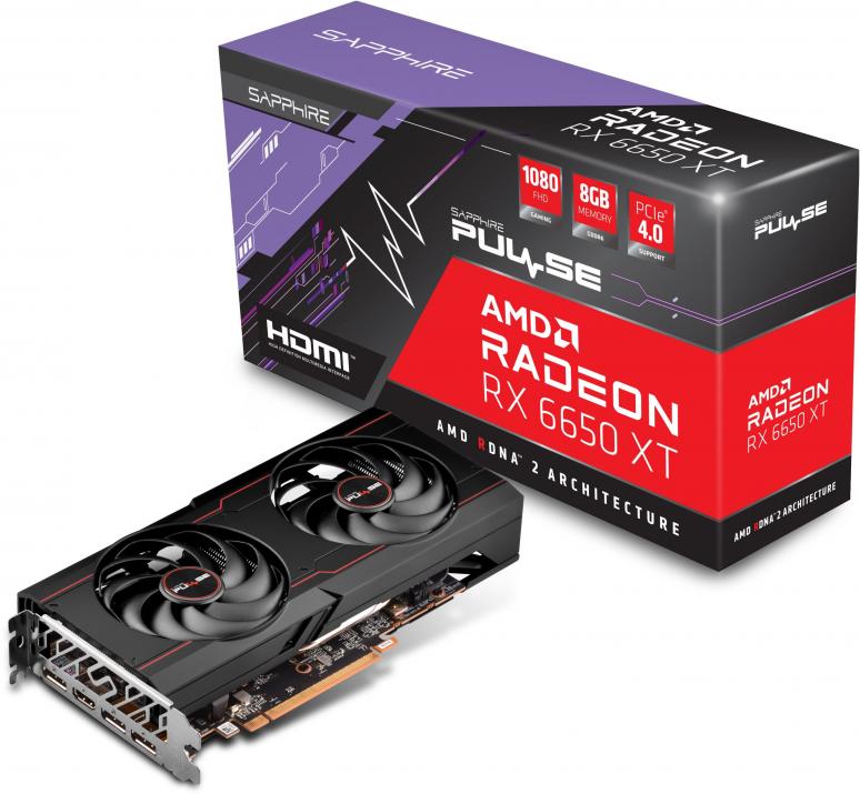 SAPPHIRE PULSE RX6650 XT GAMING OC 8GB GDDR6 11319-03-20G 1