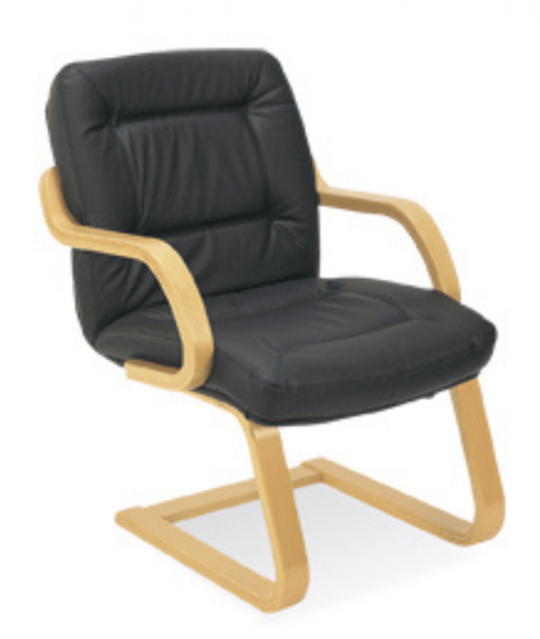 Посетителски стол Nowy Styl Senator CF/LB SP-01 1.007 - Черен/Кафяв 1