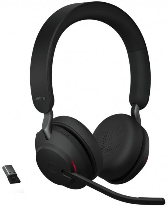 Безжични Bluetooth слушалки Jabra Evolve2 65, MS, Stereo, Link380 USB-C, Черни | 26599-999-899 1