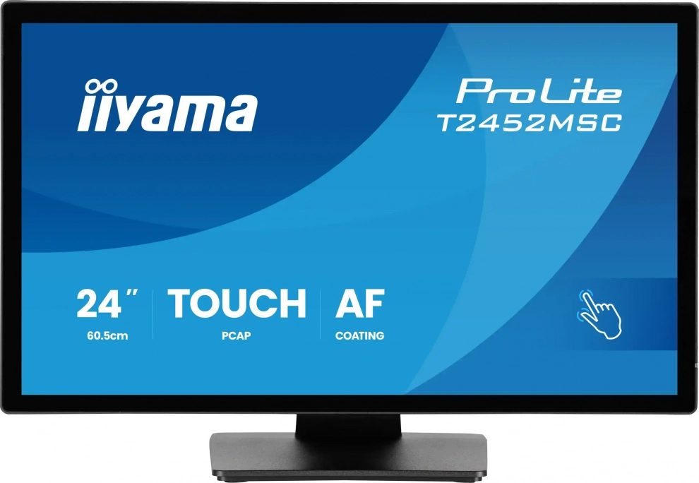 Tъч монитор Iiyama ProLite T2452MSC-B2, 24", IPS, FHD (1920 x 1080), 120Hz, 5ms, Черен 1