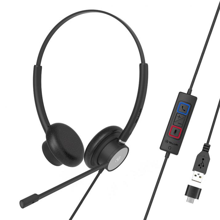 Слушалки Tellur Voice 320, Черен | TLL411005 1