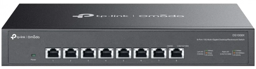 Суич TP-Link Omada DS1008X, 8-портов, 10G, неуправляем 1