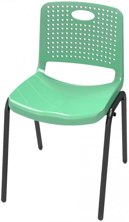 Ученически детски стол RFG Stilo, 43х42.5х46 см, от VIII до XII клас - Зелен 1