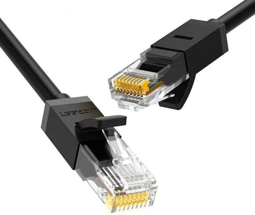 Мрежов кабел Ugreen 20161 Cat 6, RJ-45 към RJ-45, 3м, Черен | 20161 1