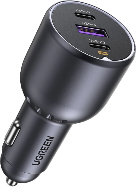 Зарядно за кола Ugreen EC705 130W, 3-портово, Сиво | EC705 35025 1