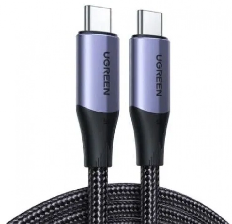 Кабел за зареждане Ugreen US355, USB Type-C към USB Type-C, 100W, 1 метър, Черен | US355 80150 1