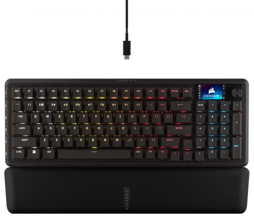 Геймърска механична клавиатура Corsair VANGUARD 96, MLX Plasma, RGB, Черна| CH-91E901E-NA 1