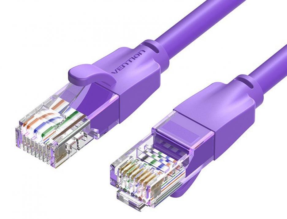 Кабел Vention LAN UTP Cat.6 Patch Cable, Лилав, 1m | IBEVF 1