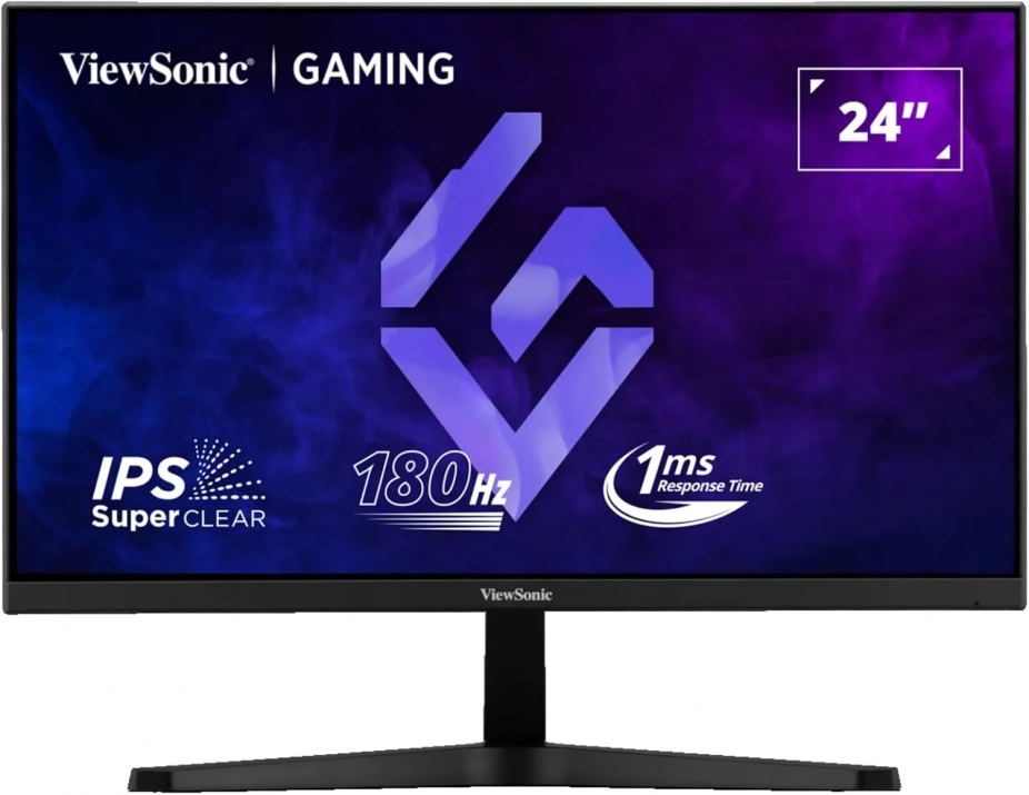 Геймърски монитор ViewSonic VX24G1-HD 24" IPS, FHD (1920 x 1080), 180Hz, 1ms, FreeSync, HDR10, Черен 1