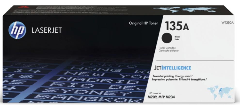 HP 135A Black Original LaserJet оригинална тонер касета за HP LaserJet M209, MFP M234 серии | W1350A