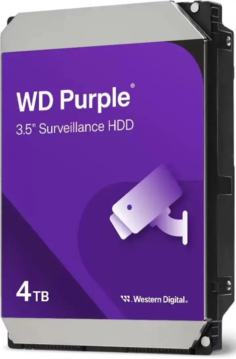 Твърд диск 4TB WD Purple, 3.5", 128MB, 5400rpm, SATA3 | WD44PURZ