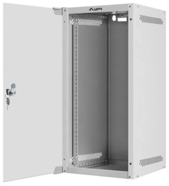 Комуникационен шкаф за стена Lanberg 10" 12U (280x310), Сив | WF10-2312-00S 1