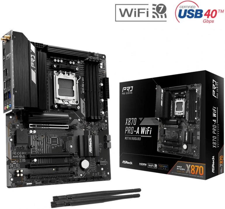 Дънна платка ASRock X870 Pro-A WiFi 1
