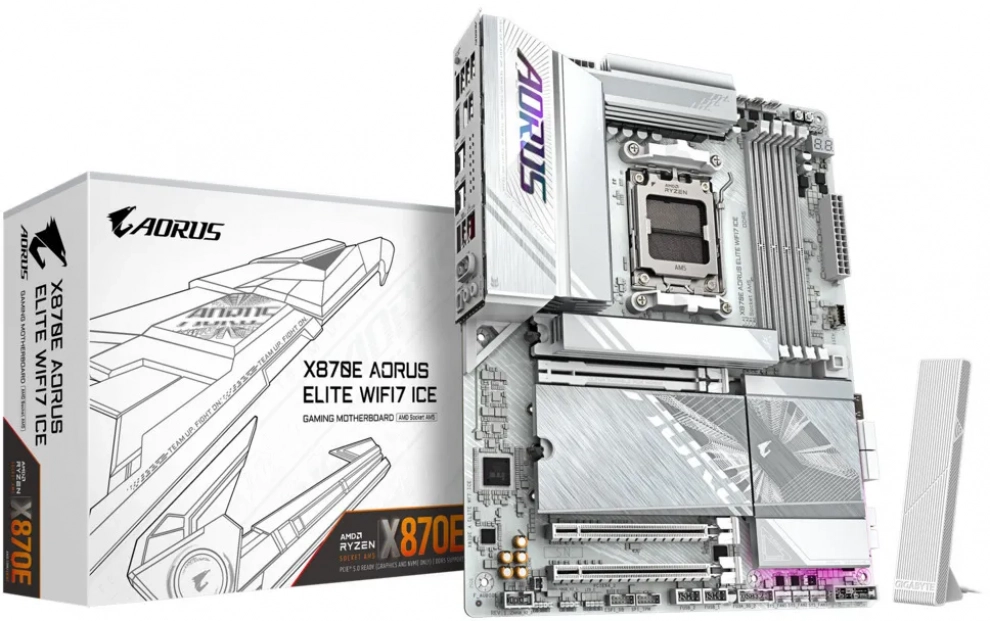 Дънна платка Gigabyte X870E AORUS ELITE WIFI7 ICE 1