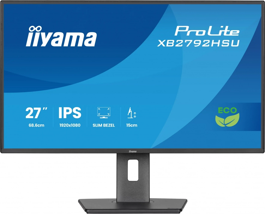 Монитор Iiyama ProLite XB2792HSU-B1 27", IPS, FHD (1920 x 1080), 120Hz, 3ms, AdaptiveSync, Черен 1