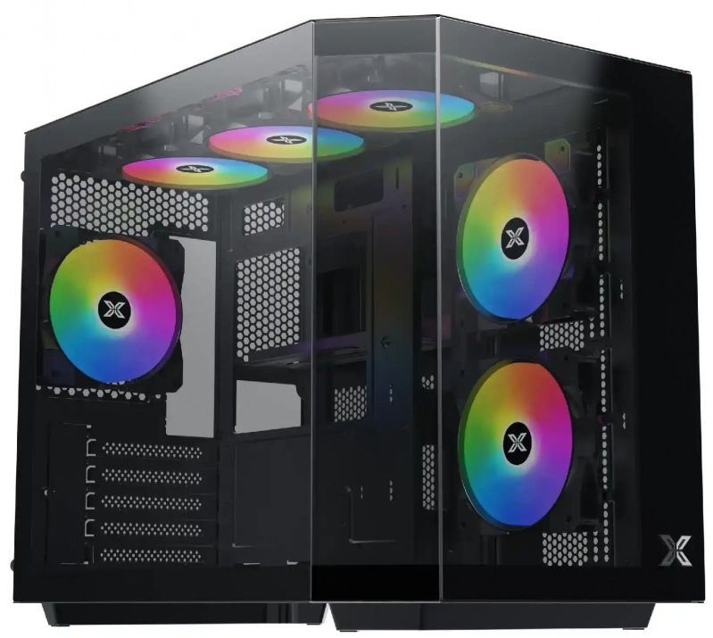 Xigmatek CUBI M, Mini Tower, 6 Fans, Black | EN42799 1