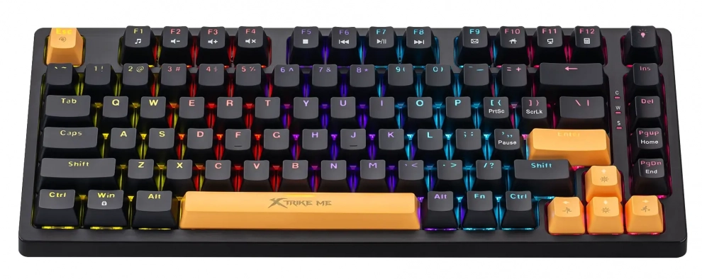 Геймърска механична клавиатура Xtrike ME GK-996, TKL, RGB, Черна