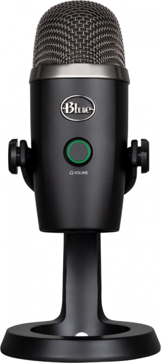 Настолен микрофон Logitech YETI Nano Premium Dual-Pattern with Blue voice, Black | 988-000401
 1