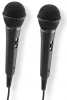 Комплект микрофони Hama Karaoke, 2 броя, Черни | 46002 2