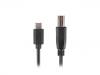 Кабел Lanberg USB-C (M) към USB-B (M) 2.0, 1.8 м, Черен | CA-USBA-14CC-0018-BK 2