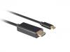 Кабел Lanberg USB-C (M) към HDMI(M) 2.0, 0.5 м, Черен | CA-CMHD-10CU-0005-BK 3