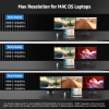 Професионална Докинг станция Qhou 16 in 1 USB C Hub,3x HDMI, Ethernet, 100W PD, 3.5mm Audio, 2x USB A, USB C 10Gbps, SD/TF for Mac Pro/Air, Сива 4