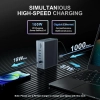Професионална Докинг станция Qhou 16 in 1 USB C Hub,3x HDMI, Ethernet, 100W PD, 3.5mm Audio, 2x USB A, USB C 10Gbps, SD/TF for Mac Pro/Air, Сива 6